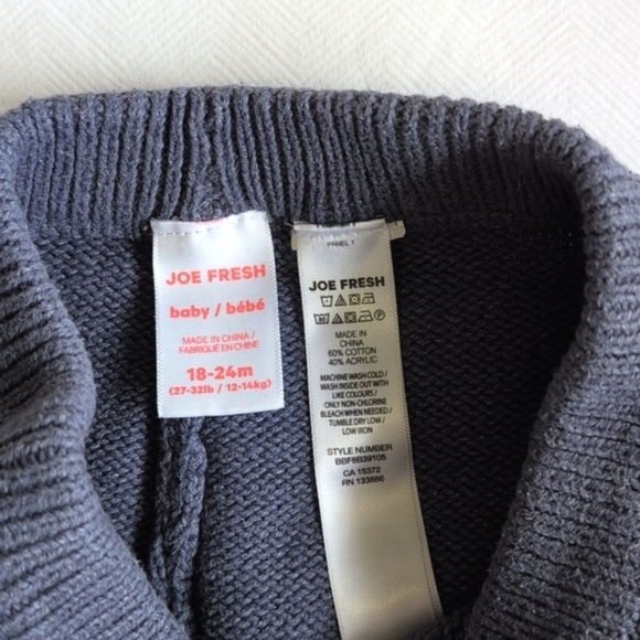 joe fresh cotton blend knit sweater leggings 18-24 months baby - Picture 5 of 6